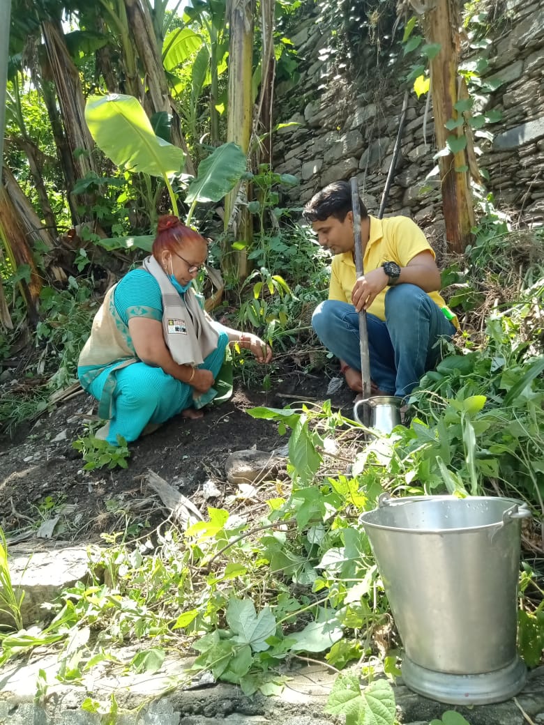 Tree Plantation During Uttarakhandi Lok Parv - Harela - 2021